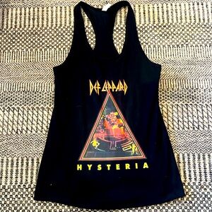Def Leppard Hysteria racer back tank top